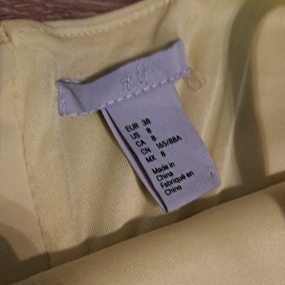 H&M Neon Yellow Midi Dress - Picture 2 of 4